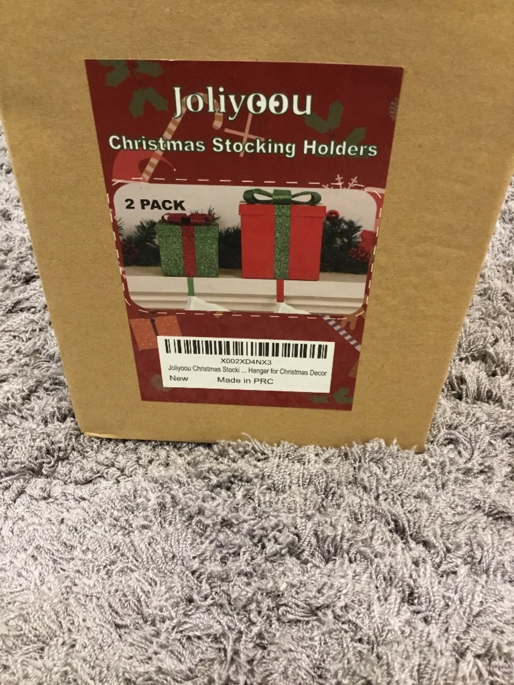 Joliyoou Christmas Gift Stocking Holders-2 Pack